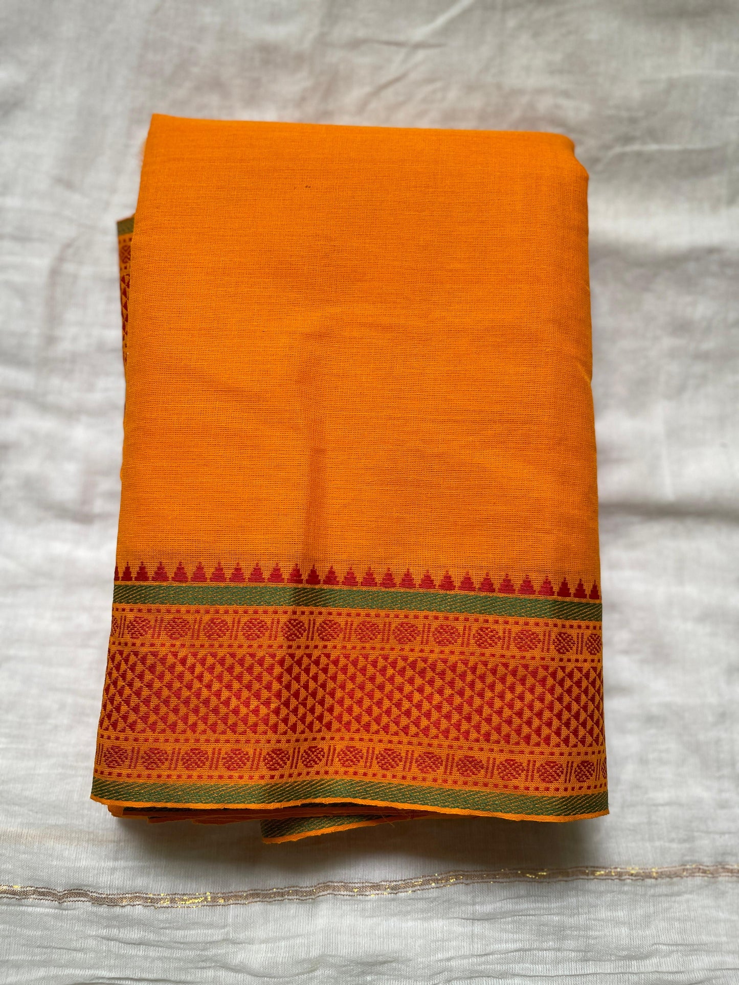 Half/Practice saree contrast border